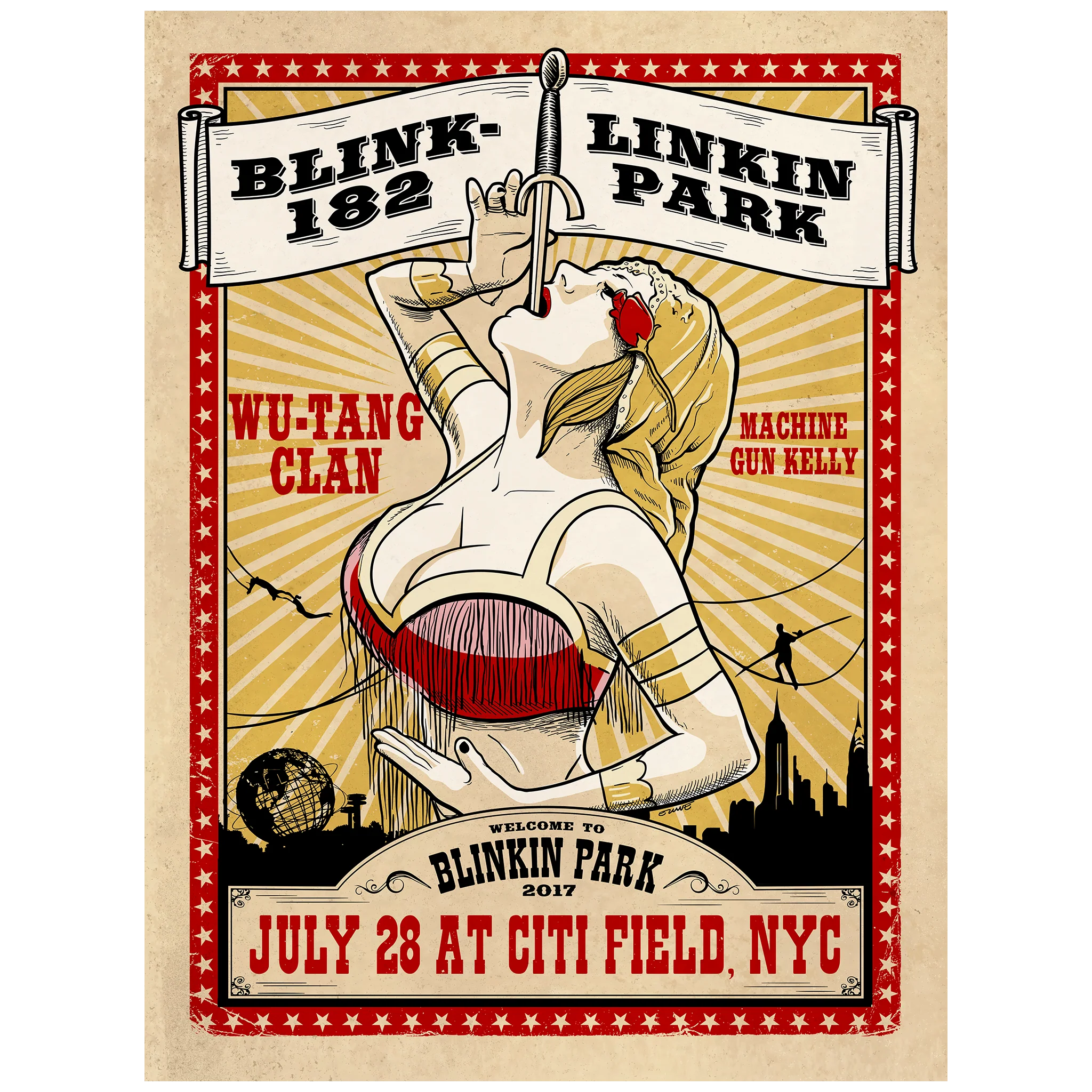 Blinkin Citi Field Show Poster